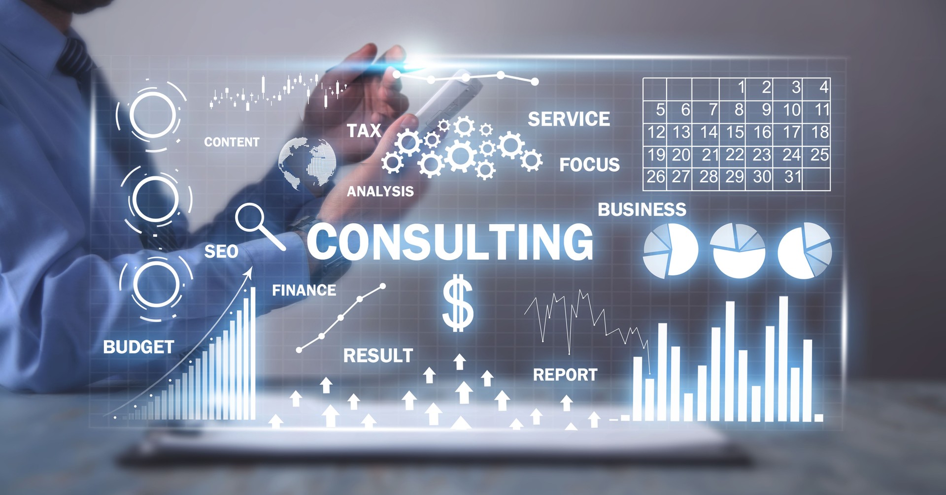 Concept of Consulting. Business, Strategy, Success